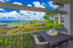 The large lanai is the perfect place to have a Mai Tai or a glass of Maui Blanc